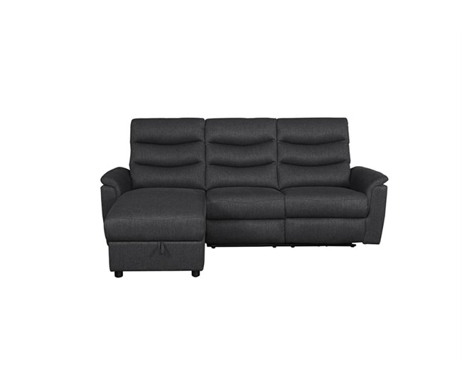 Chaise loungue relax elétrico FAMILY Antracite