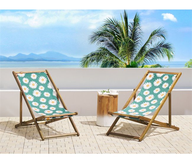 Beliani Cobertura para cadeira de jardim ANZIO/AVELLINO Verde