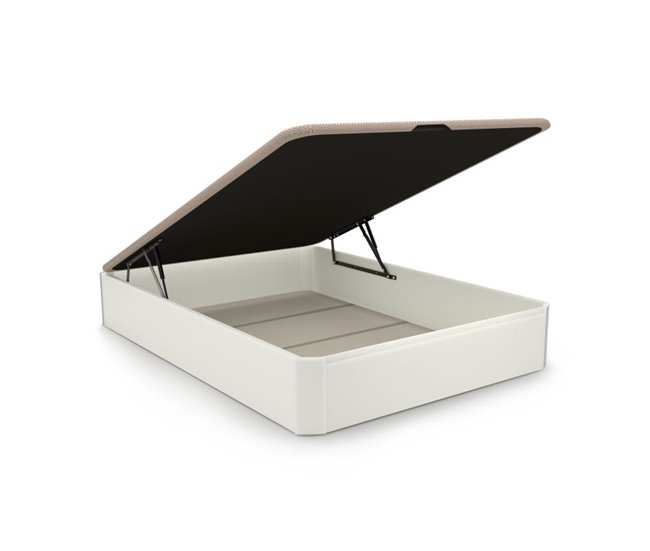 Sommier rebatível de luxo 3D 135x190 Branco
