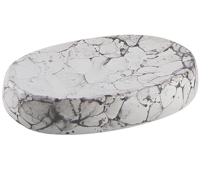Beliani Conjunto de accesorios de baño CALLELA Branco/ Bege