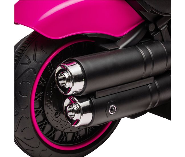 Motocicleta Elétrica Infantil PP, Metal HOMCOM Rosa