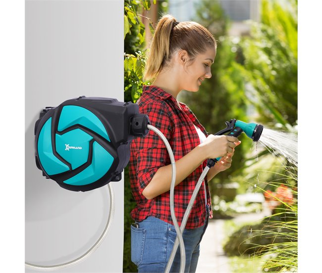 Carretel de Mangueira de Água Plástico, PVC DURHAND Multicor