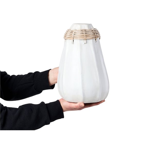 Beliani Jarro decorativo KAMPAR Branco