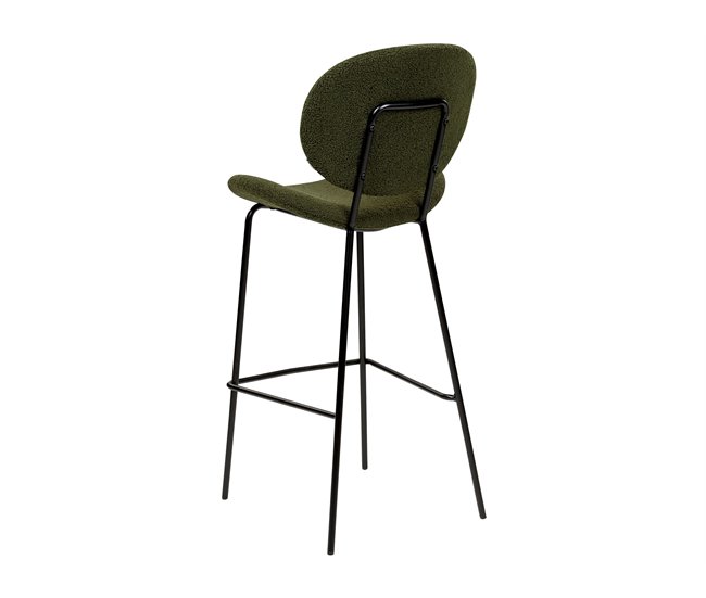 Beliani Silla de bar LUANA Branco