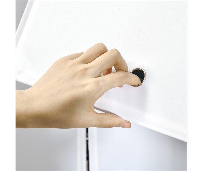 Armário Modular 12 Cubos PP e Aço HOMCOM 125 Branco