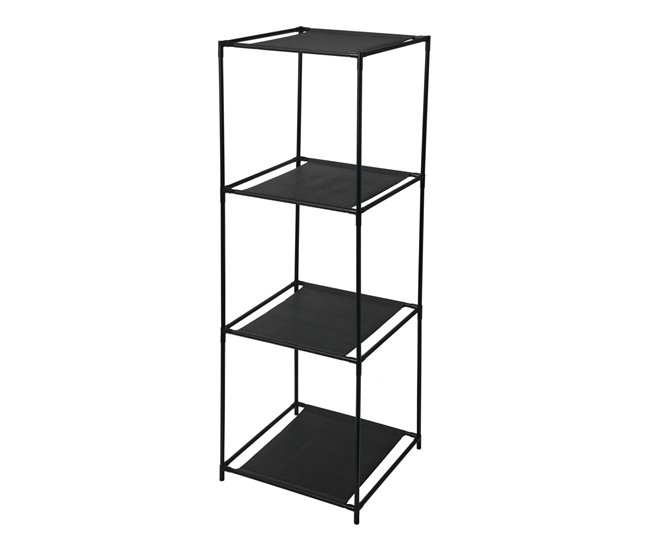 Well Home Estante com 3 compartimentos Preto