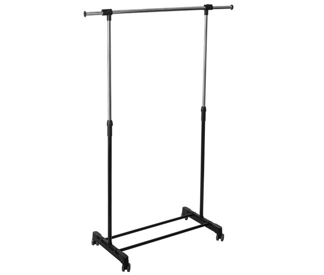 Rack para roupas Donkey Icare com rodas extensíveis Preto / Cinza