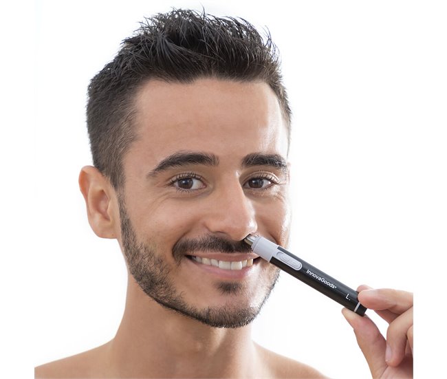Aparador de pelos para nariz e orelha Preto
