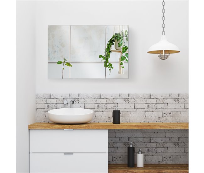 Armário Casa de Banho Melamina de Madeira kleankin Castanho