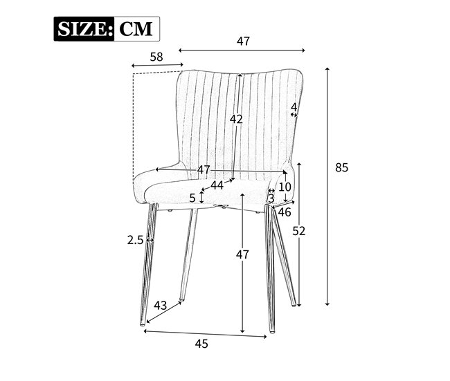 Cadeiras de jantar Bege