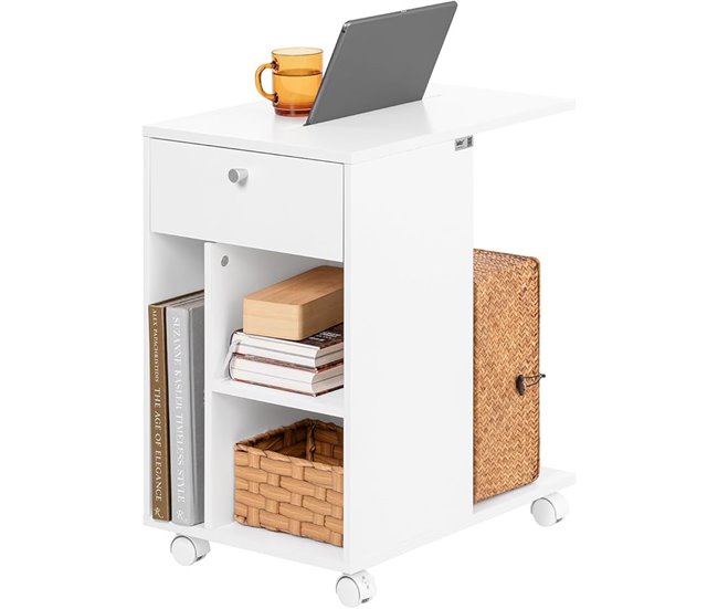 SoBuy Mesa lateral Mesa de centro FBT148-W PT Branco