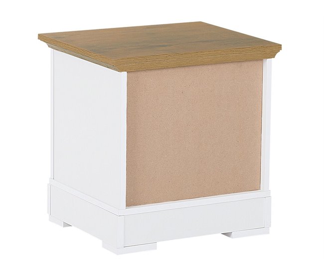 Beliani Mesinha de cabeceira WINGLAY Branco