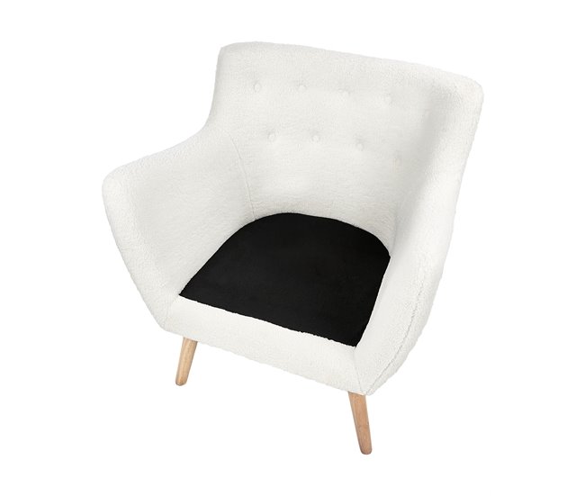 Beliani Poltrona de leitura DRAMMEN Branco