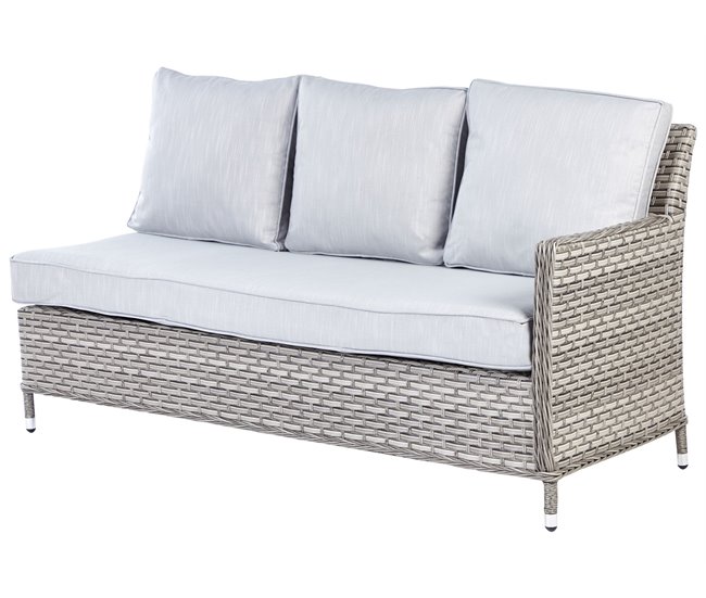 Beliani Conjunto lounge LACONA Cinza Escuro