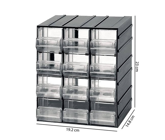 Armário multiusos em PVC 2 portas Antracite