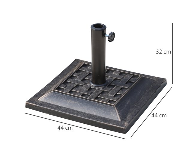 Base para Chapéu de Sol Resina Outsunny 44x44 Multicor