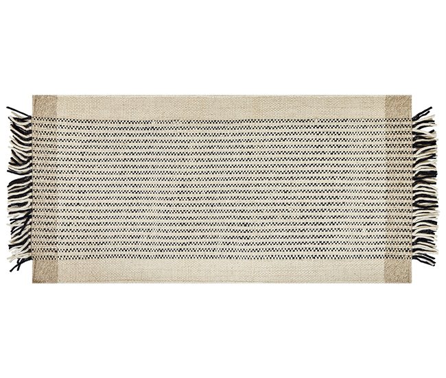 Beliani Entrelaçado DIVARLI 80x150 Bege