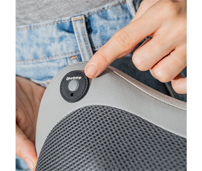 Massajador Shiatsu Compacto Recarregável Preto