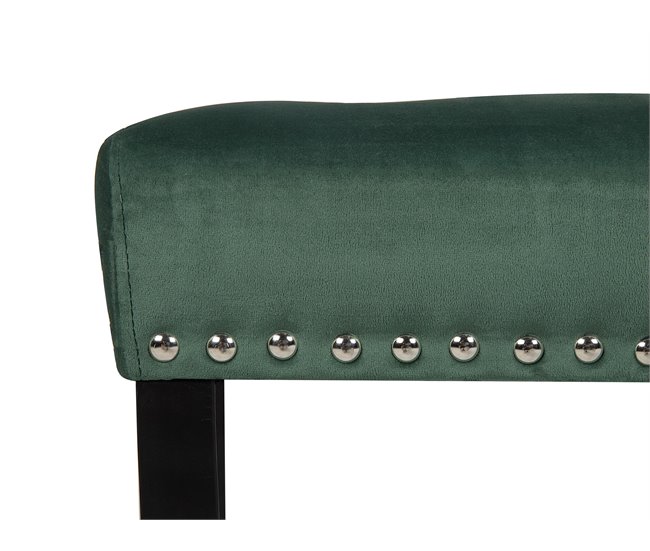 Beliani Banco de cama Terciopelo YORKTON 102x43 Verde