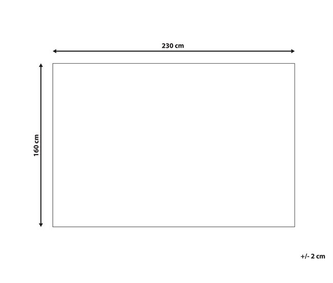 Beliani Entrelaçado YENIKOY 160x230 Bege