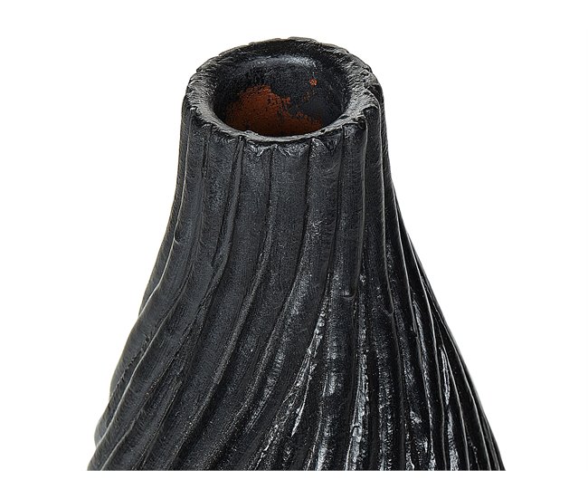 Beliani Jarro decorativo FLORENTIA Preto