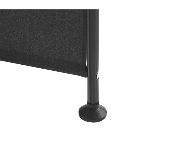 Beliani Biombo dobrável NARNI 161x2 Preto
