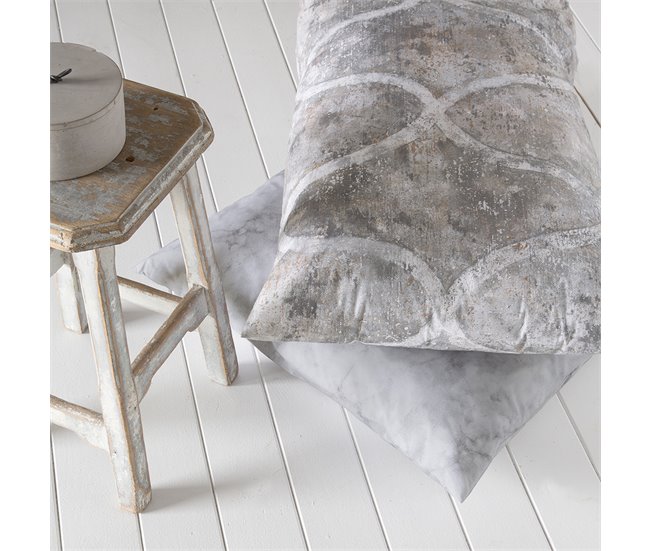 2 Frondas para almofada 100% algodão percal LANSA Cinza