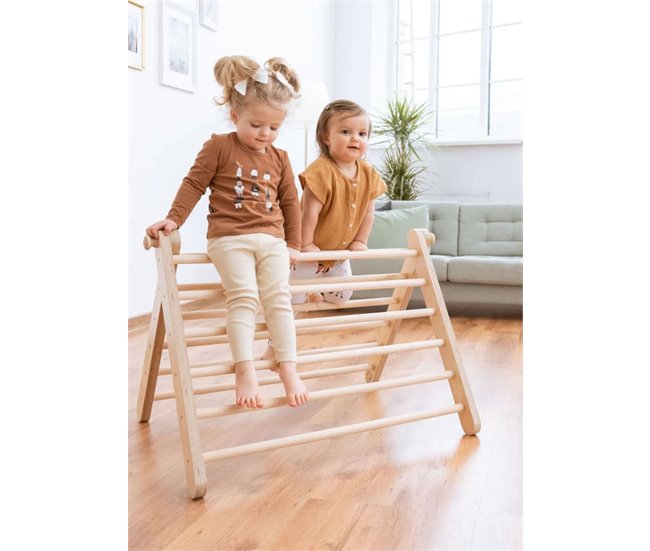 Triângulo de escalada SIPITRI de 2 segmentos, altura ajustável Madeira