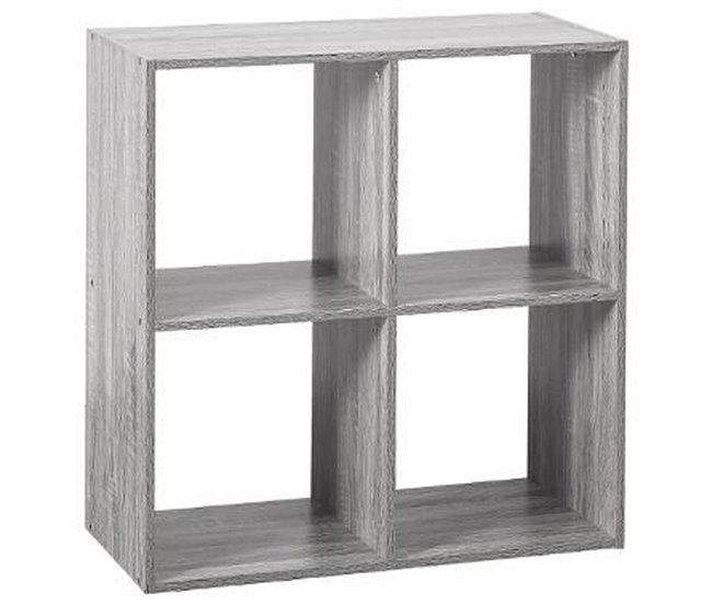Misture prateleira com 4 compartimentos em forma de cubo 67 Cinza