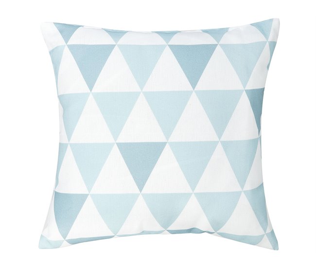 Beliani Almofada de jardim TRIFOS 40x40 Azul Claro