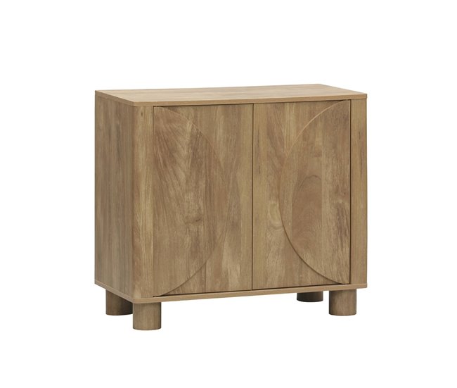 Aparador exótico efeito madeira de manguier 2 portas reversíveis 80 Madeira