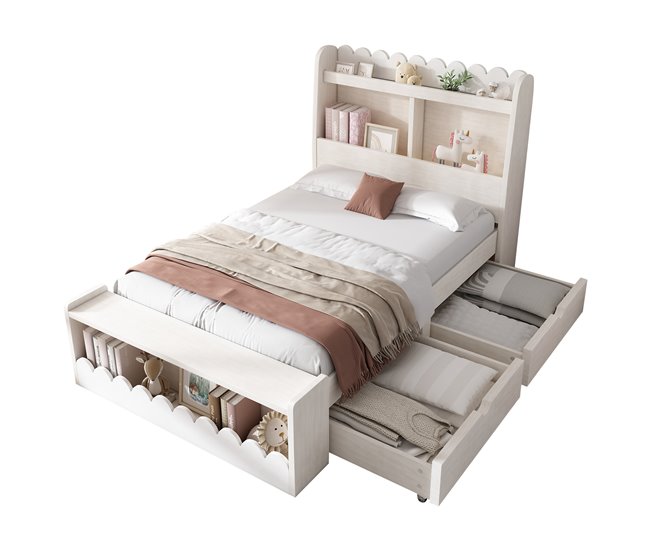 Camas individuais 98x230 Branco