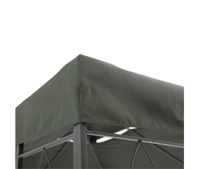 Cobertura de Substituição para Pérgola Poliéster Outsunny 400x300 Cinza