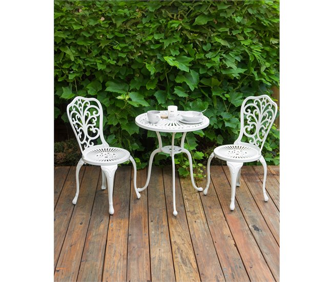 Beliani Cadeira de jardim TRIORA Branco