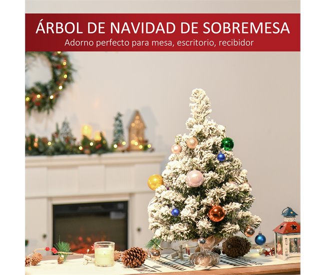 Árvore de Natal Artificial PVC, Serapilheira e Cimento HOMCOM Multicor