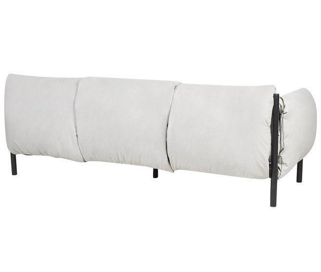 Beliani Conjunto lounge ESPERIA Cinza Claro