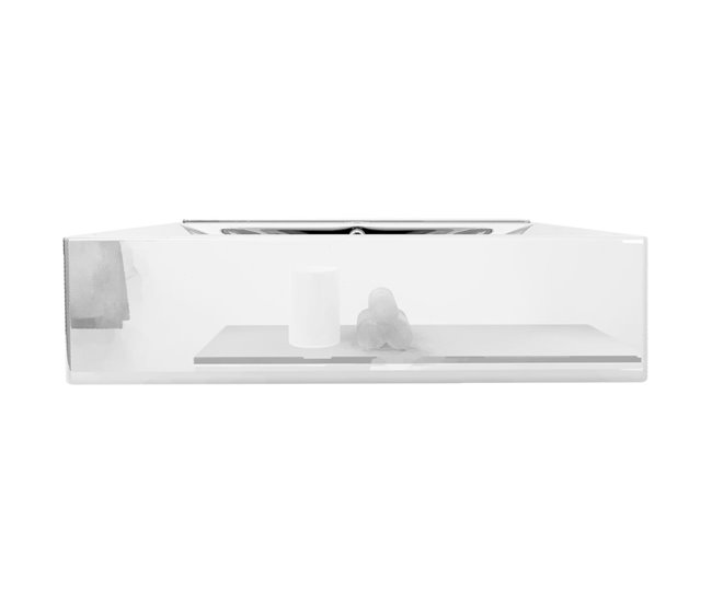 Lavatório - Lavabo - Pia de banheiro com extravasamento Prata