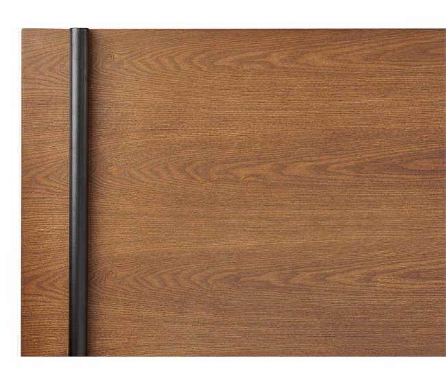 Beliani Cama com estrado MDF LIBERMONT 204x208 Castanho