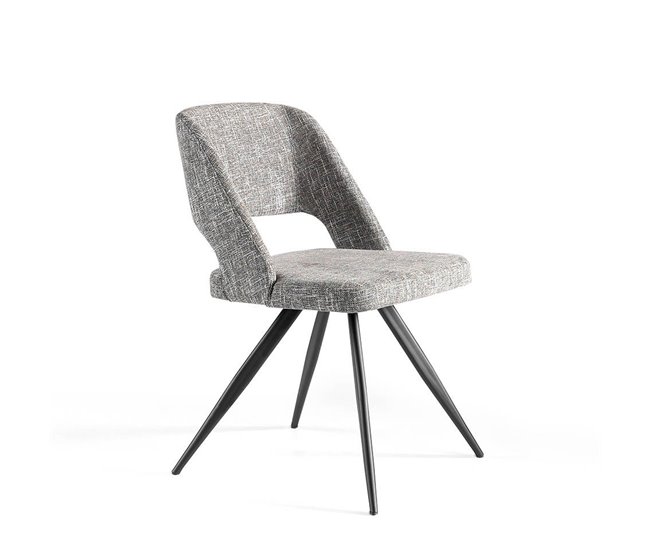 ANGEL CERDA Cadeira giratória em tecido cinzento Cinza