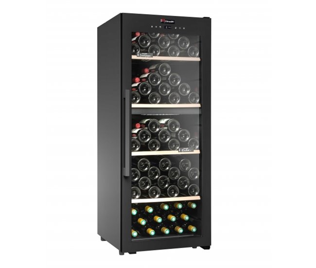Cave de Vinho 110 garrafas Climadiff CD110B1 Duas Zonas de temperatura Preto