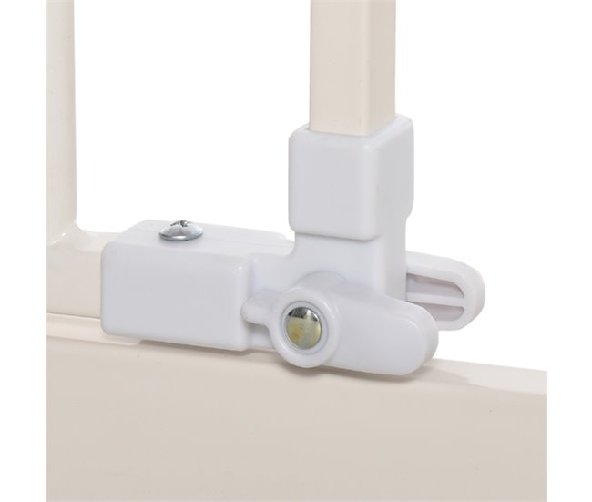 Barreira de Segurança Metal e Plástico PawHut Branco