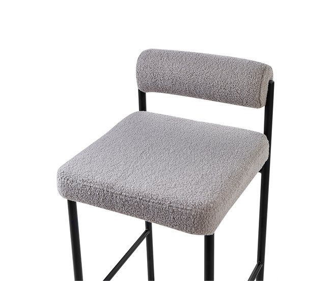 Beliani Silla de bar AMAYA Azul