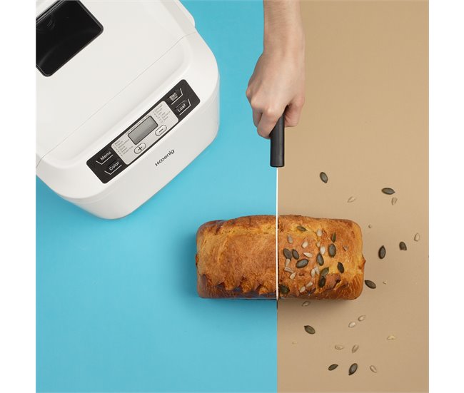 Máquina de fazer pão Bake340 H.koenig Branco/cinza