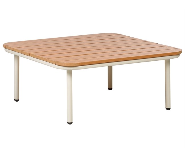 Beliani Conjunto lounge SENISE Branco/cinza