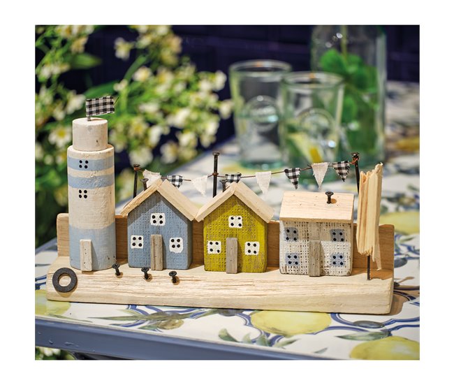 Figura CASAS MADERA marca DECORIS Multicor