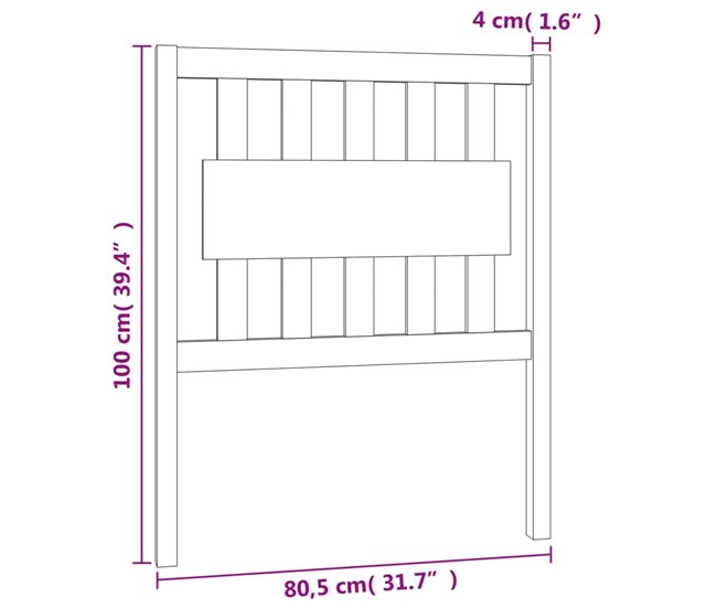 Cabeceira - Cabeceira de cama 80 Branco