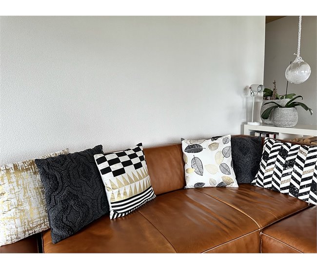 Beliani Cojín decorativo GARDENIA 45x45 Azul
