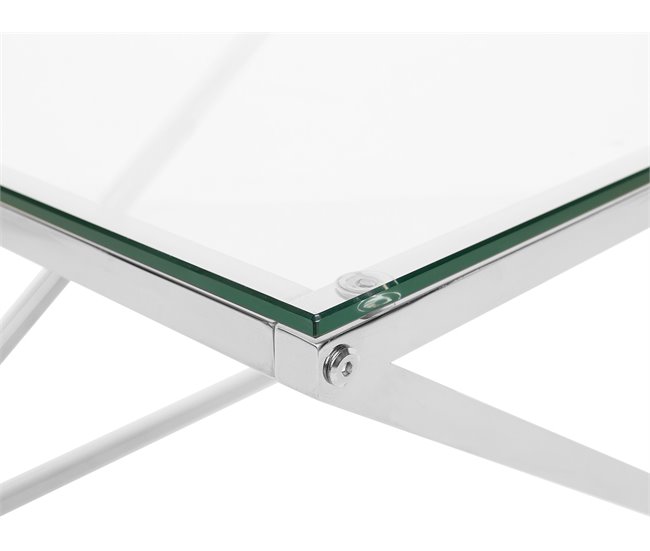 Beliani Mesa de centro BEVERLY 60x60 Cinza