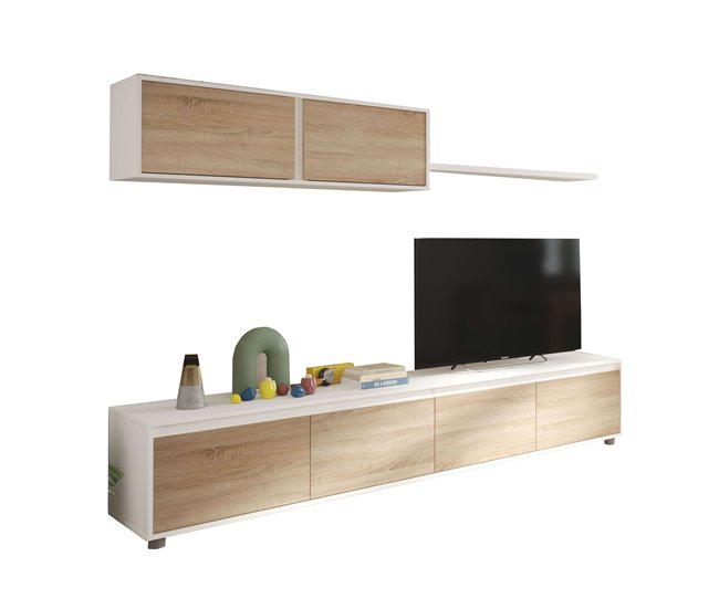 Pacote completo de móveis para sala de estar e jantar em estilo nórdico