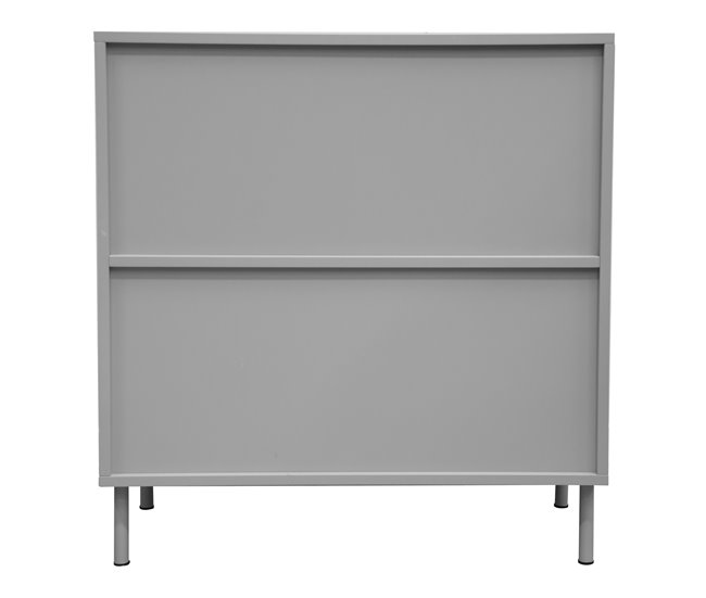 Aparador Holea com 2 portas MDF [en.casa] 70 Bege